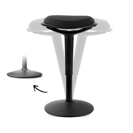 Aktywny hoker ergonomiczny Zippy (czarny)