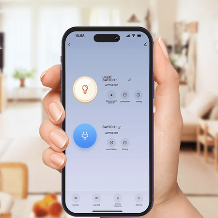Spacetronik SL-PS11 Wi-Fi inteligentná zásuvka s osvetlením