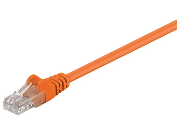 Kabel LAN Patchcord CAT 5E 15m pomarańczowy