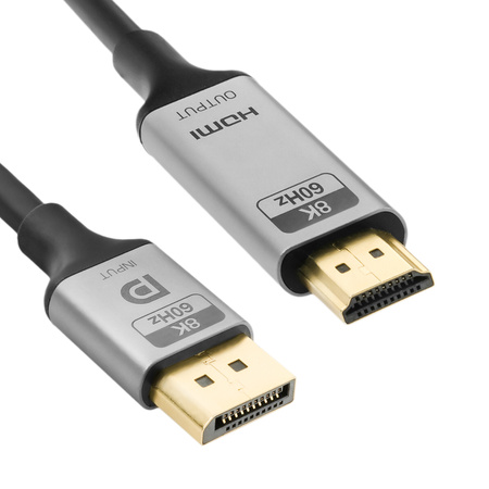 Kabel HDMI 8K 60Hz DP Spacetronik KDH-SPA030 3m