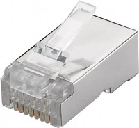 RJ45 8P8C CAT 6 Stíněný síťový konektor Goobay