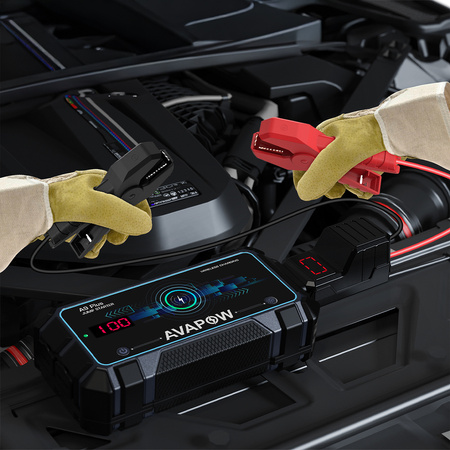 Powerbank rozruchowy 12V 2000A 44Wh AVAPOW A9 Plus