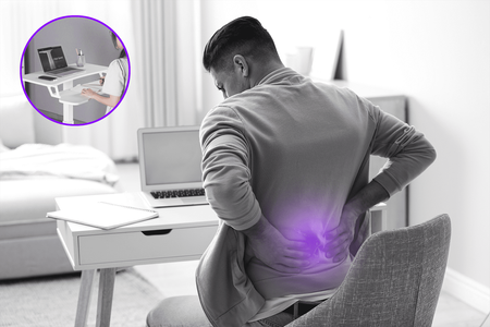 Regulowany stolik na kółkach Buddy 03 Biały