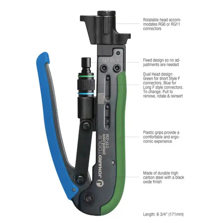 Zaciskarka kompresyjna JONARD TOOLS DUAL CTF-230