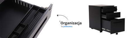 Spacetronik SPC-130G pedestal under-desk cabinet