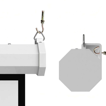 Ekran projekcyjny zwijany ręcznie 84" 16:9 biały