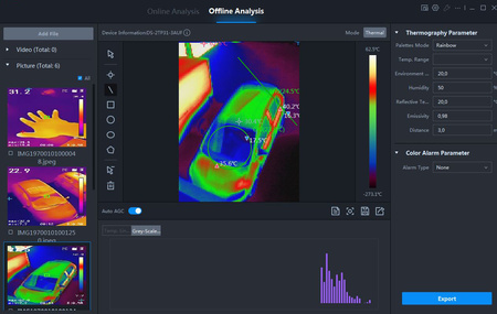 Pirometr kamera termowizyjna PeakTech 5615 z USB