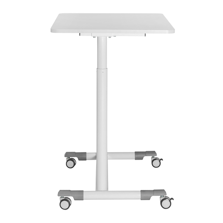 Buddy 04 verstellbarer Rolltisch weiß