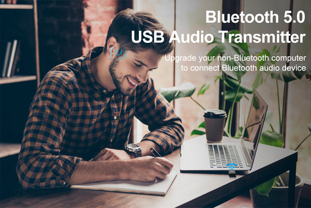 B10A Bluetooth audio vysielač 5.0 USB 1Mii 20m