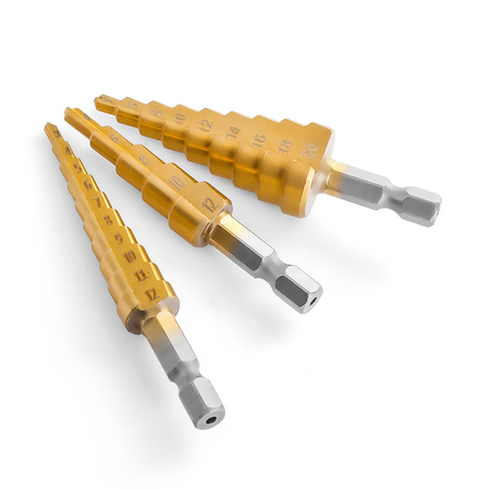 Tapered step drills SPM-T01 3pcs