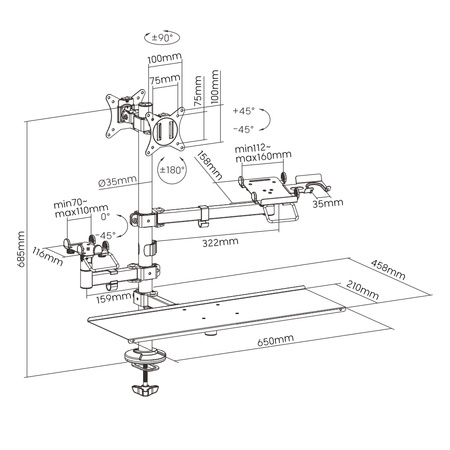 Spacetronik SPA-124 POS Sales Holder