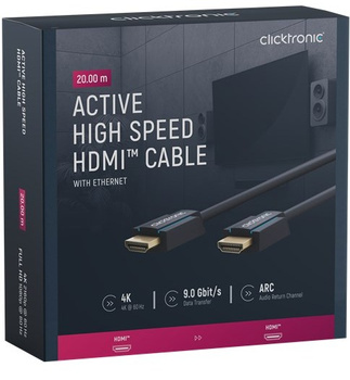 CLICKTRONIC Active HDMI 2.0 4K 60Hz 20m cable