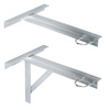 Mast wall bracket 45cm with support set of 2pcs.