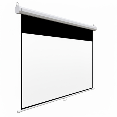 Ekran projekcyjny zwijany ręcznie 84" 16:9 biały