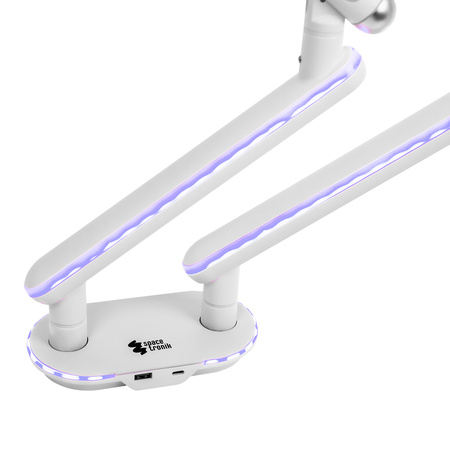 Podwójne Ramię do Monitora SPAF120LUW Białe