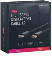 Kabel CLICKTRONIC DisplayPort DP - DP 1.2 4K 20 m