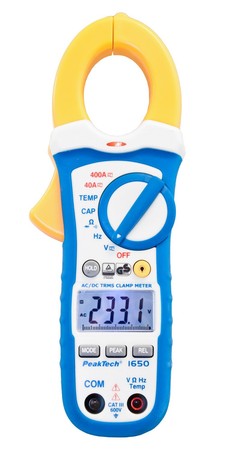 PeakTech 1650 TrueRMS 400 A AC/DC Clamp Meter