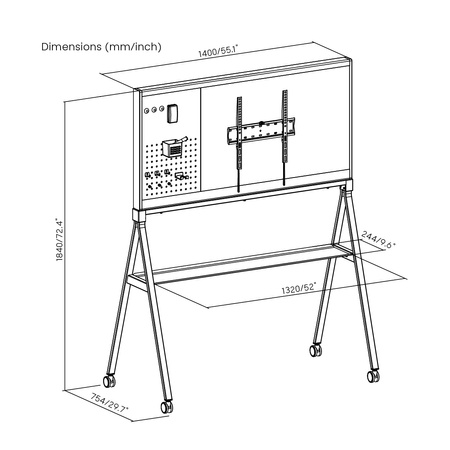 Mobile Multifunctional Whiteboard