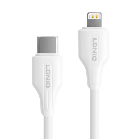 Kábel USB-C - Lightning LDNIO 2m 30W biely LC122I