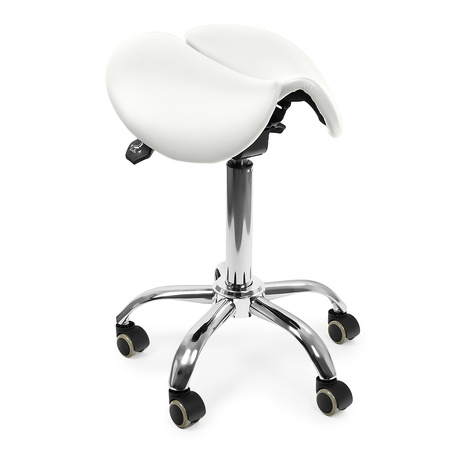 Ergonomic adjustable hocker SELLA white