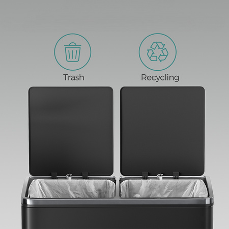 Funky Trash Can Ink Black Spacetronik Podwójny