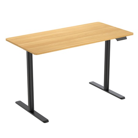 Spacetronik Moris SPE-O121 120x60 electric desk, Black frame, Light wood top 