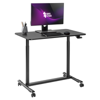 Buddy 04 nastaviteľný stôl na vozíku čierny