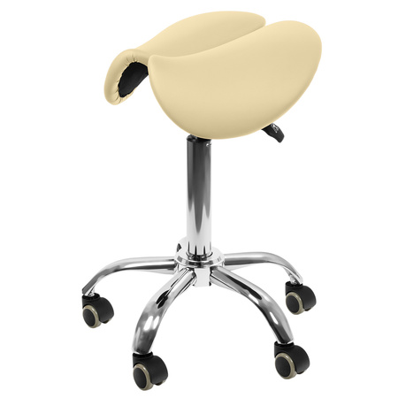 Ergonomic adjustable hocker SELLA beige