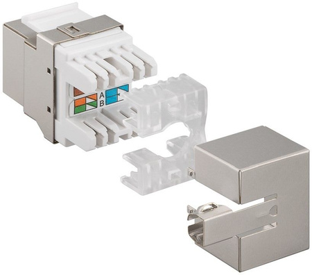 Keystone konektor RJ45 CAT 6 STP 250MHz 90-st.