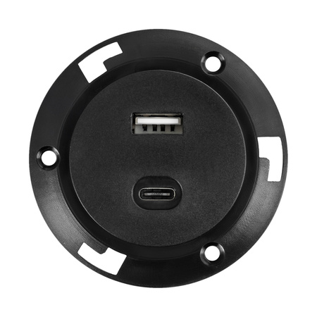 Gniazdo blatowe okrągłe Spacetronik SPS-R0D2B