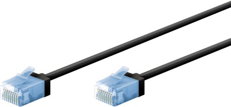 LAN Patchcord CAT 6A EXTRA FLEX black 10m cable