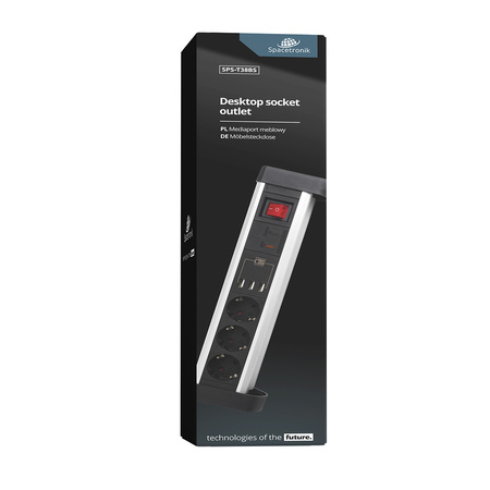 Spacetronik SPS-T38BS countertop socket