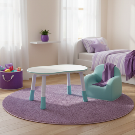 Zestaw mebli dziecięcych Spacetronik – stolik SPEX201 i sofa SPC-XD-23 niebieski