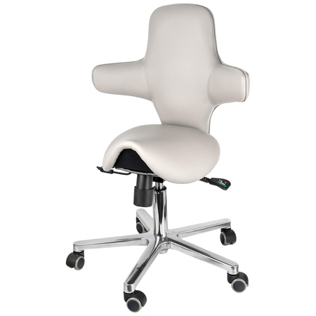 Ergonomiczny hoker regulowany SELLA biały