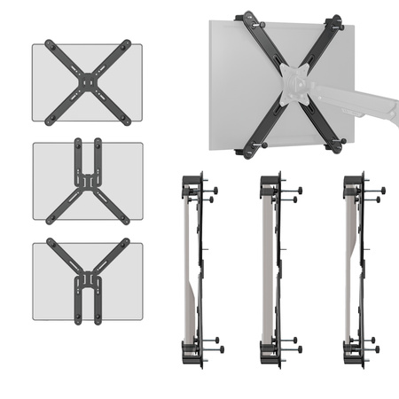 Uchwyt na monitor bez otworów Spacetronik SPP-031B