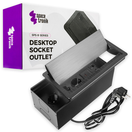 Spacetronik SPS-B37B V2 openable countertop socket