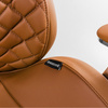 Swivel office armchair with armrest ALMA brown