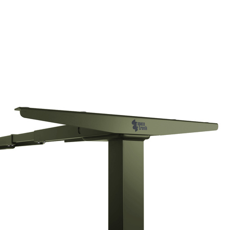 Biurko regulowane Vegard elektryczne dwusilnikowe MDF zielono-niebieskie