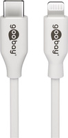 Kabel USB-C - Apple Lightning Plug Goobay White 1m