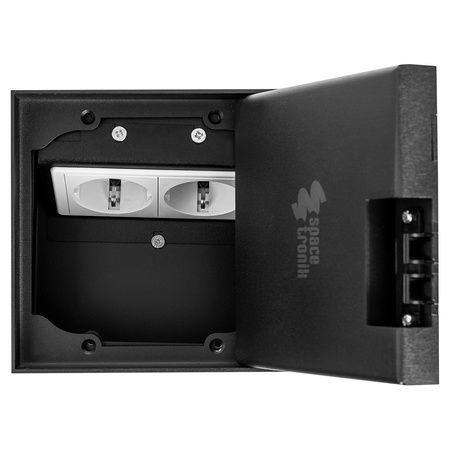 Gniazdo podłogowe puszka Spacetronik SPS-W22B_S2