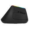 Bezdrátová vertikální myš Delux M618C RGB černá