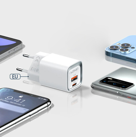 Charger with cable Apple MFI license 20W 2x USB