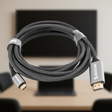 Spacetronik KCH-SPA030 3m kabel USB-C 3.1 HDMI 4K