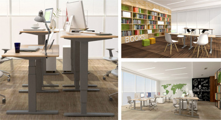 Spacetronik SPE-114NW electric desk stand