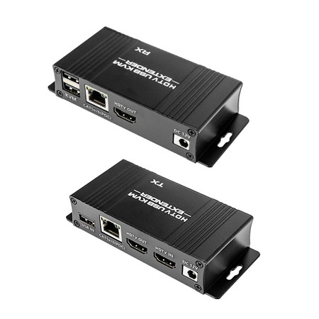 Převodník HDMI KVM na LAN-RJ45 USB 60m Spacetronik