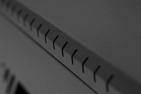 Szafa RACK 19'' 12U 600x450mm CZARNA Szklane drzwi