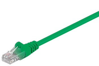 Kabel LAN Patchcord CAT 5E 05m zielony