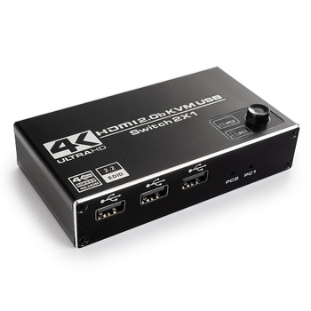USB + HDMI 2/1 Spacetronik KVM-Umschalter SPH-KVM22