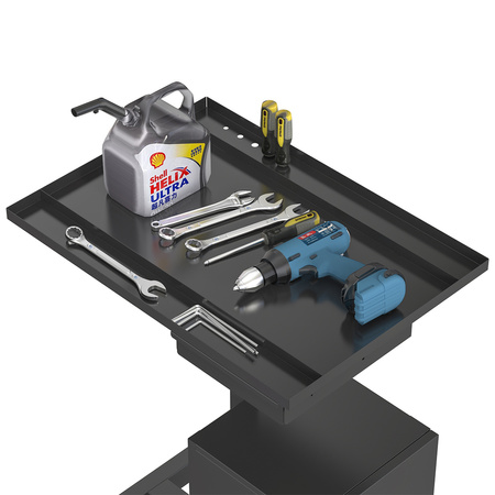 Wózek warsztatowy z szafką zamykaną kluczem SPC141