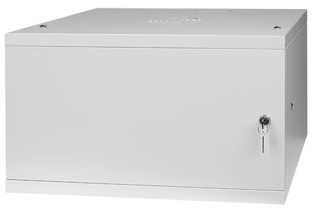 RACK 19'' 6U 600x450mm Graue Stahltür